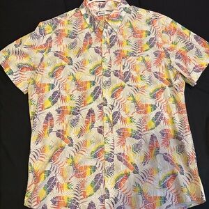 Sonoma Colorful Feather Print Men's Shirt